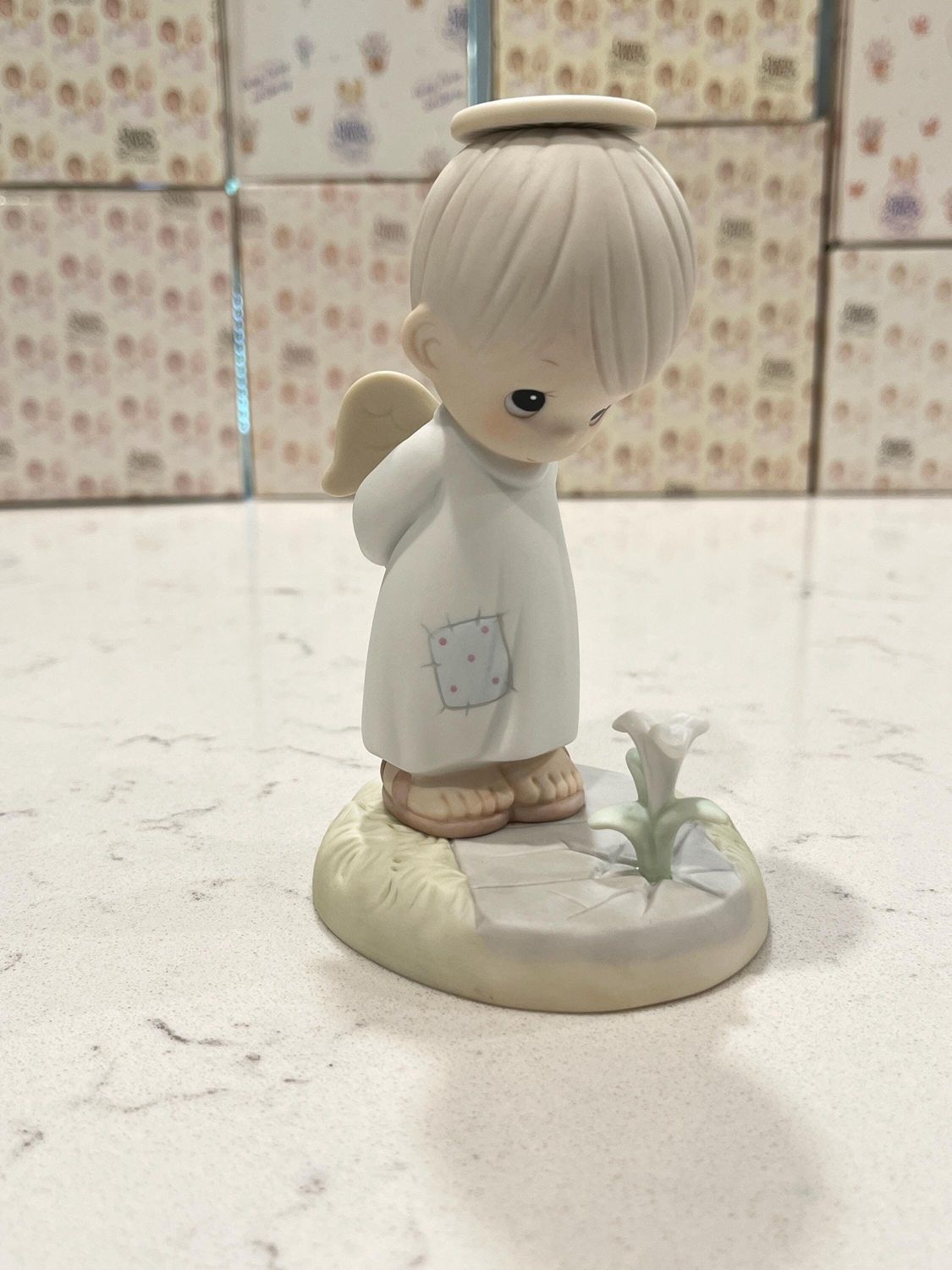 Precious Moments Death Can&#39;t Keep Him in the Ground 531928 Signed by Sam Butcher