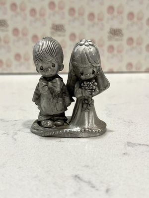 Precious Moments Pewter Bride and Groom #JY307