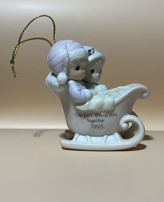 Precious Moments Our First Christmas Together 1993 Ornament #530506 Precious Moments Our First Christmas Together 1993 Ornament #530506