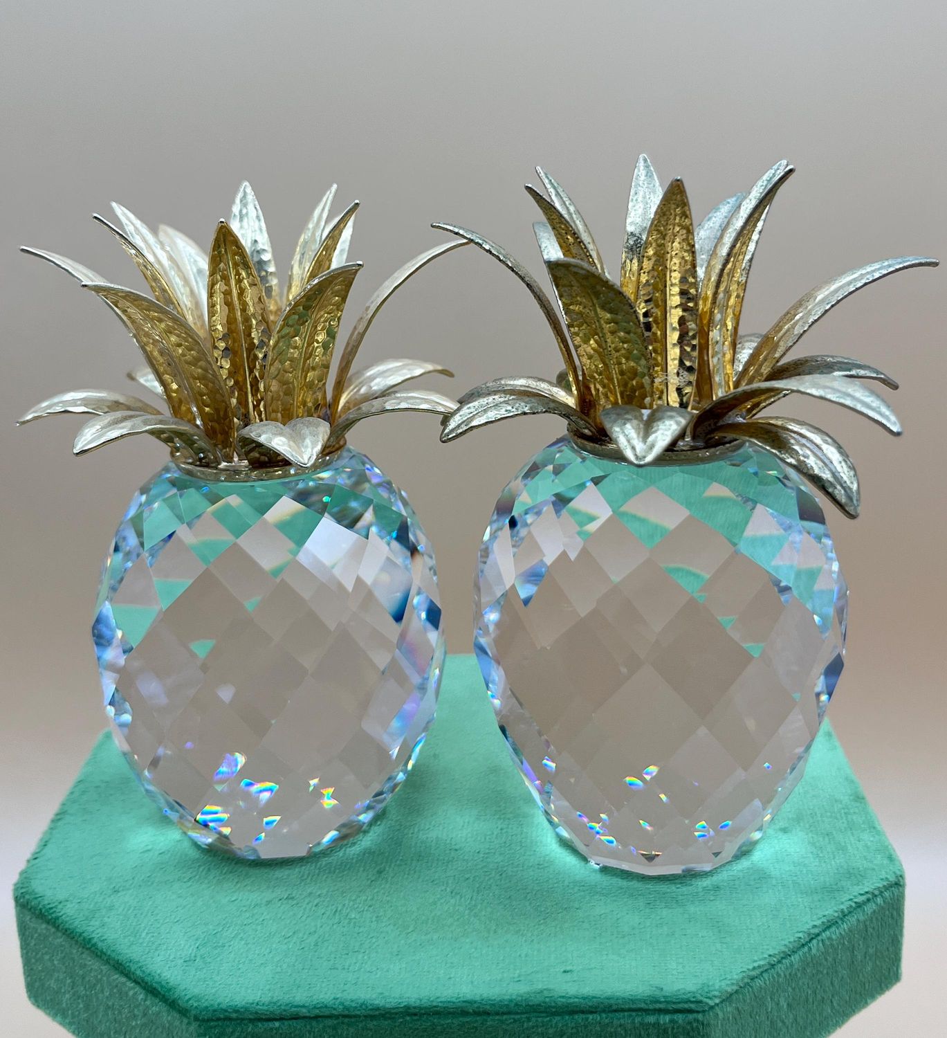 Swarovski Pineapple Candleholder 136G Set #010062