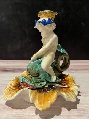 Choisy Le Roi Cherub on Dolphin Vintage H.B &amp; C