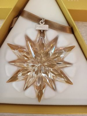 Swarovski 2011 Gold Christmas Ornament