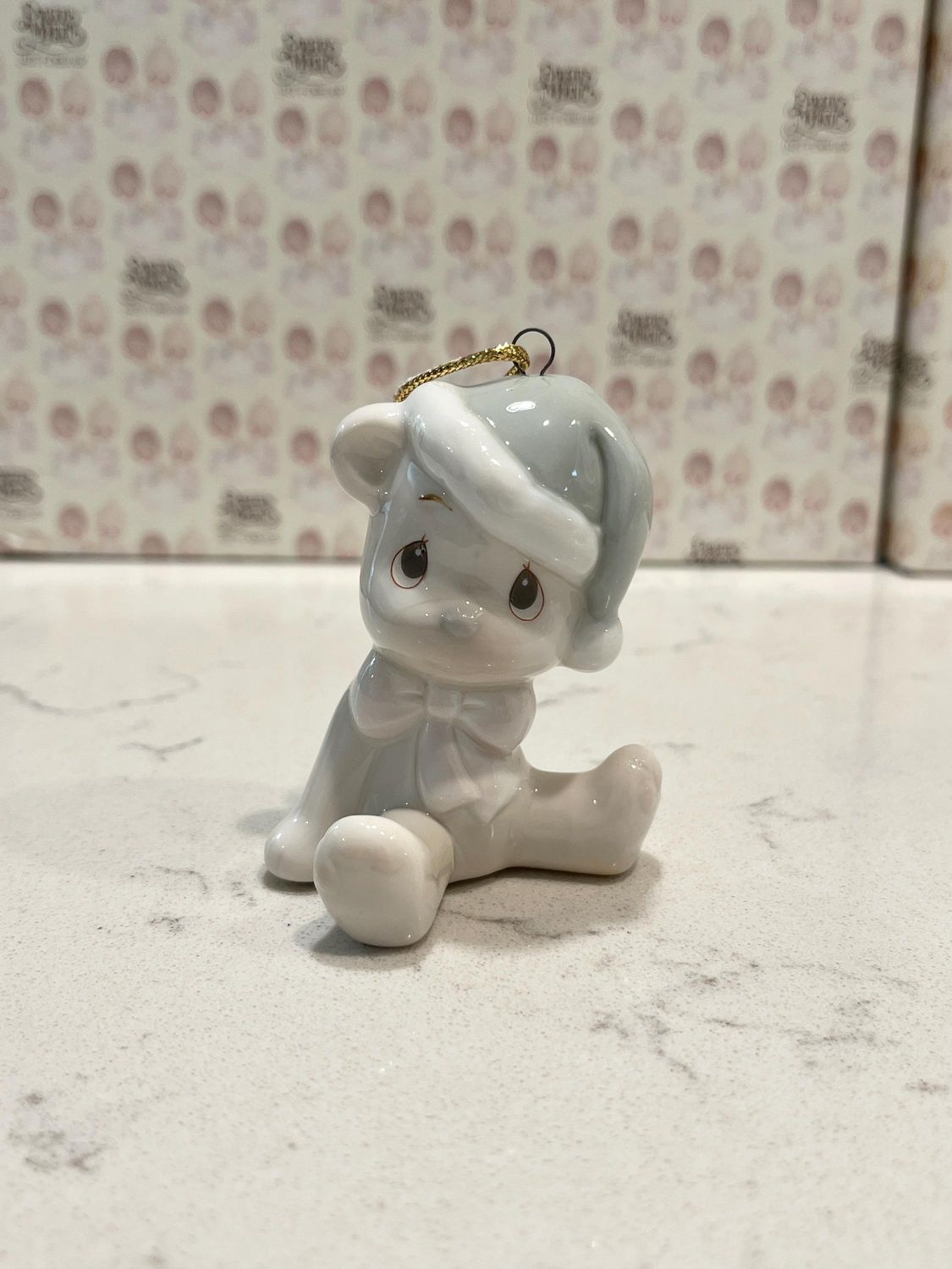 Precious Moments Baby Bear Christmas Ornament #310700 Lights Up