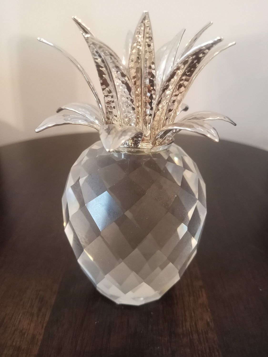 Swarovski Rhodium Pineapple Candle Holder (EU) #7600-136-002