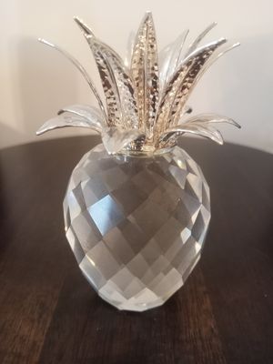 Swarovski Rhodium Pineapple Candle Holder (EU) #7600-136-002