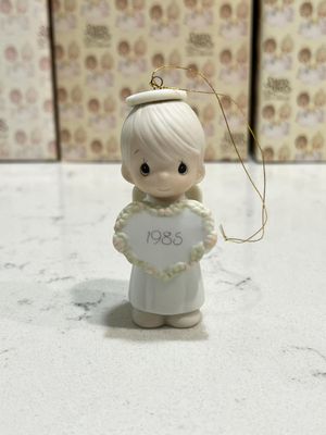 Precious Moments 1985 God Sent His Love Angel Ornament #15768