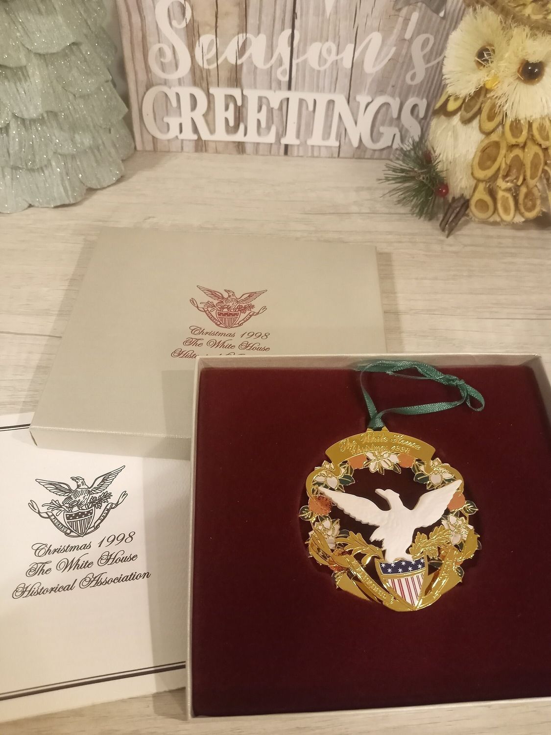 White House 1998 White Eagle ornament