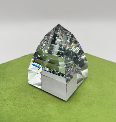 Swarovski Clear Pyramid Paperweight #7450-040 Swarovski Clear Pyramid Paperweight #7450-040