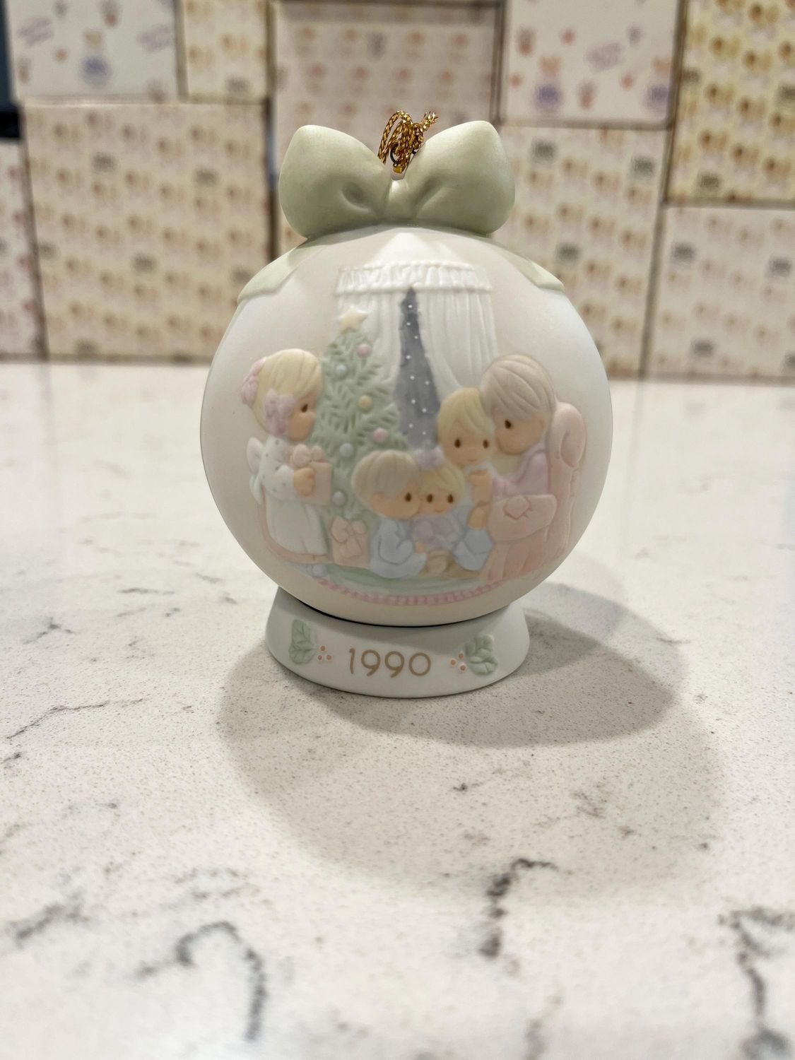 Precious Moments May Your Christmas Be a Happy Home 1990 Ornament 523704