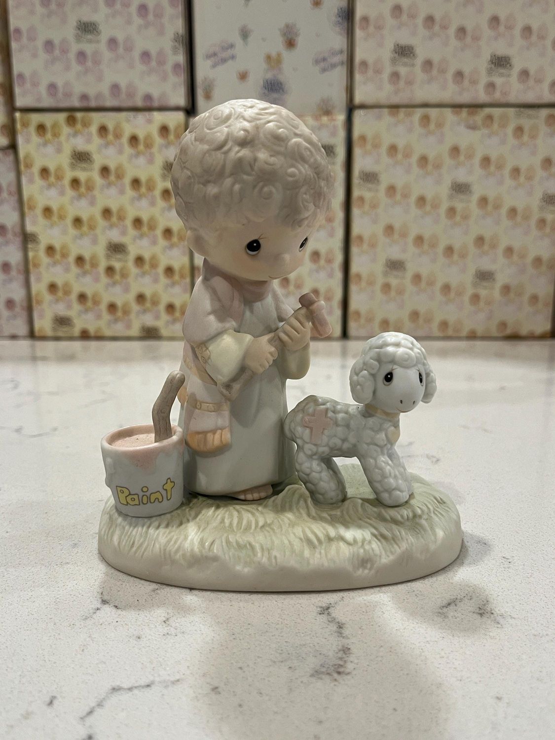 Precious Moments His Sheep Am I E7161 **Limited Edition Stamp*