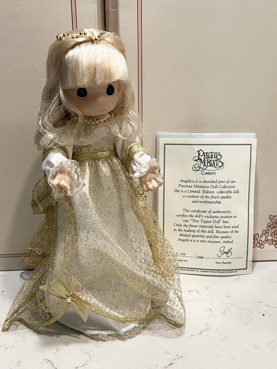 Precious Moments Angelica Tree Topper Limited Edition #3128/5000