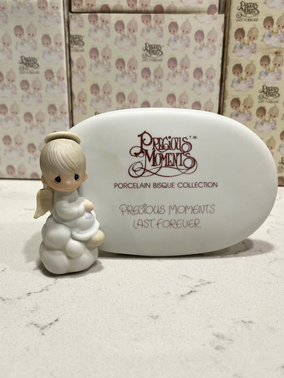 Precious Moments 1981 Members Plaque Precious Moments Lasts Forever #E6901