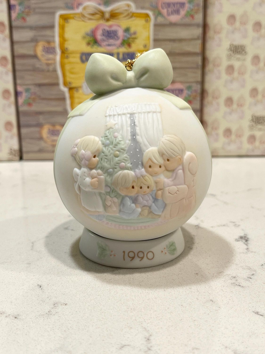Precious Moments 1990 May Your Christmas Be a Happy Home Ornament #523374