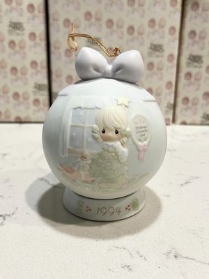 Precious Moments You&#39;re as Pretty as a Christmas Tree 1994 Ball Ornament #530387