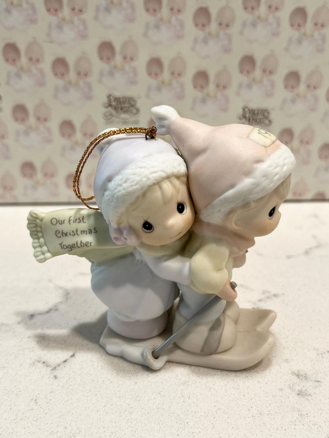 Precious Moments 1996 Our First Christmas Together Ornament #183911