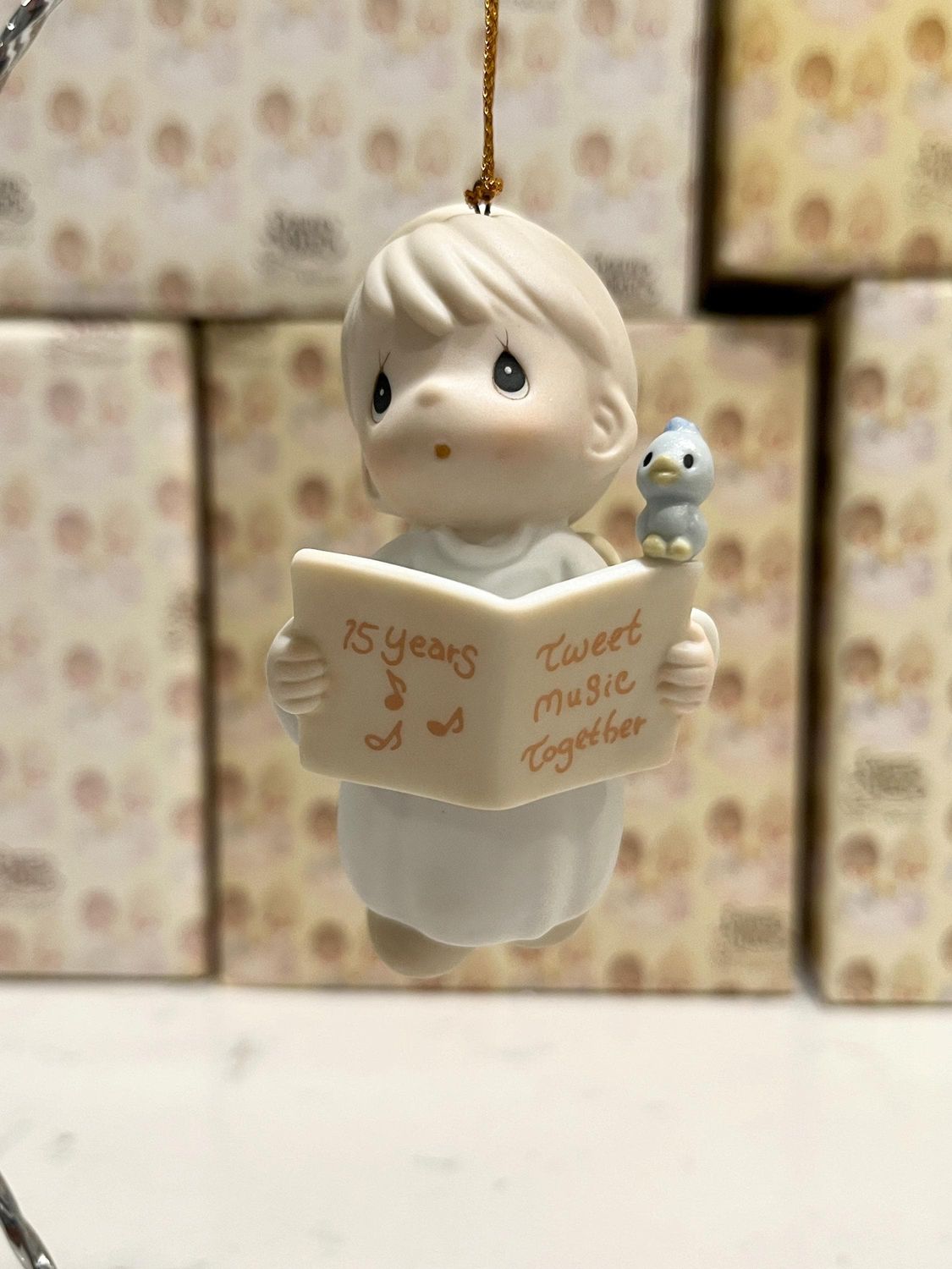 Precious Moments 15 Years Tweet Music Together Ornament #530840