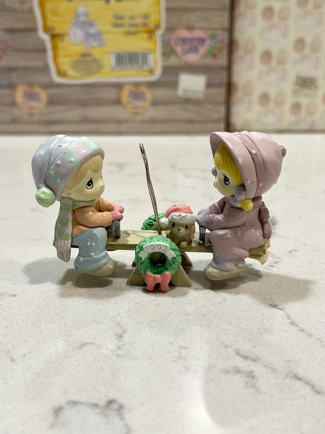 Precious Moments 1992 Our First Christmas Together Ornament #831212