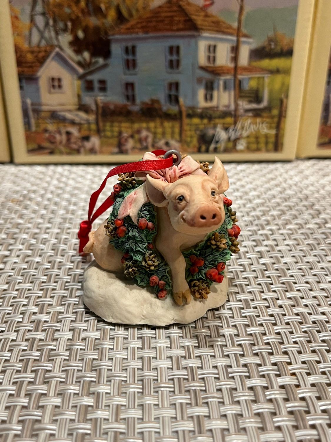 Lowell Davis Collection &quot;Waiting for Mr. Lowell Ornament&quot; #23607 *Artist Signed*