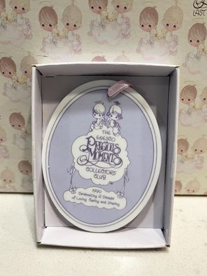 Precious Moments 1990 Celebrating A Decade of Loving Caring Sharing Ornament #227986