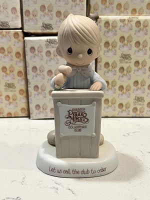 Precious Moments Let Us Call Our Club to Order #E0103