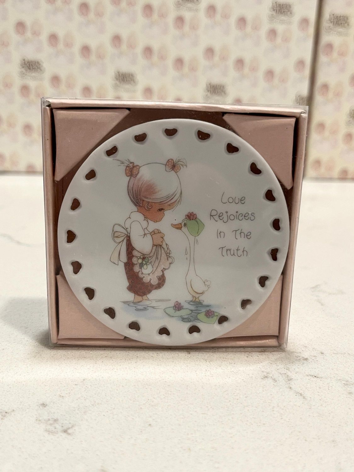 Precious Moments Love Rejoices in the Truth Mini Plate #205877