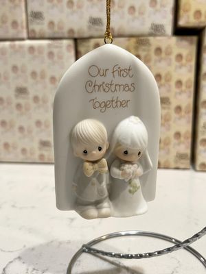 Precious Moments Our First Christmas Together Bride and Groom Ornament #E2385