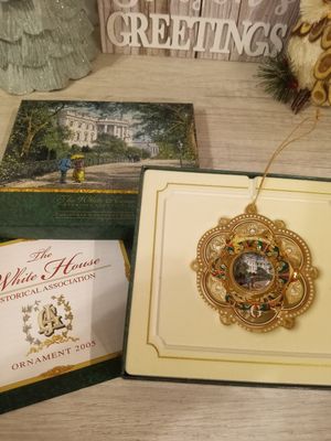 White House 2005 Burst Frame ornament