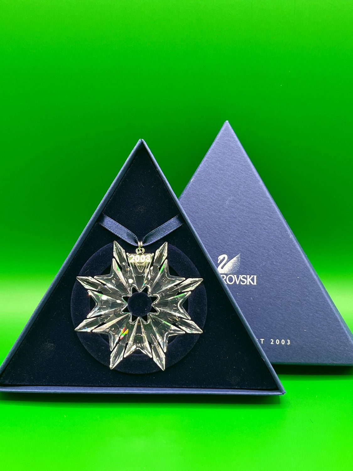 Swarovski 2003 Clear Christmas Ornament #9445-200-301