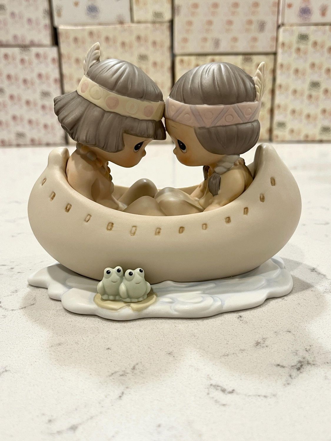 Precious Moments Many Moons in the Same Canoe Blessum You #520772