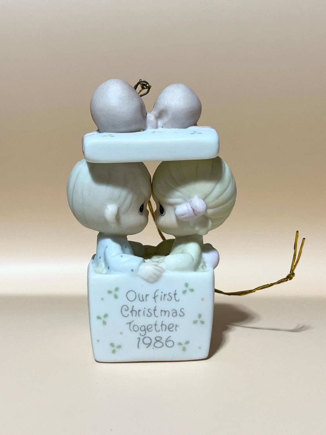 Precious Moments Our First Christmas Together 1986 Ornament #102350
