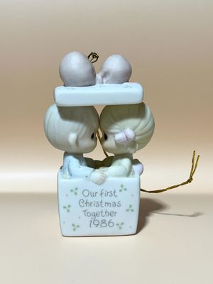 Precious Moments Our First Christmas Together 1986 Ornament #102350