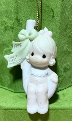 Precious Moments Baby's First Christmas 1992 Ornament #527478