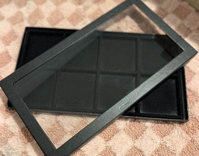 Black Display/Storage Case with Glass Top for Swarovski Christmas Ornaments