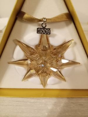 Swarovski 2009 Gold Christmas Ornament