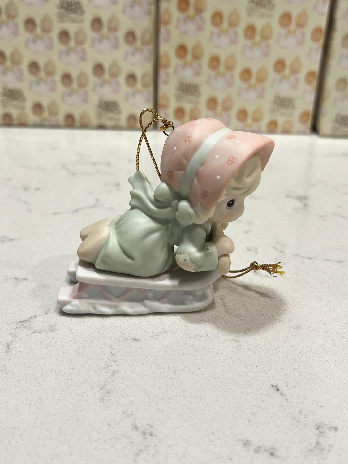 Precious Moments Slide Into the Next Milennium with Joy Ornament #587788