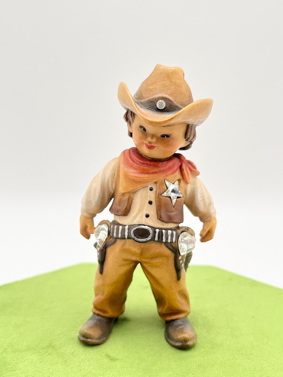Anri Cowboy 4&quot; with Swarovski Crystals *Near Mint*