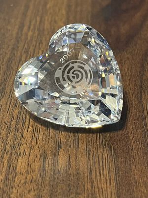 Swarovski 2007 Clear Event Heart with shell #869797