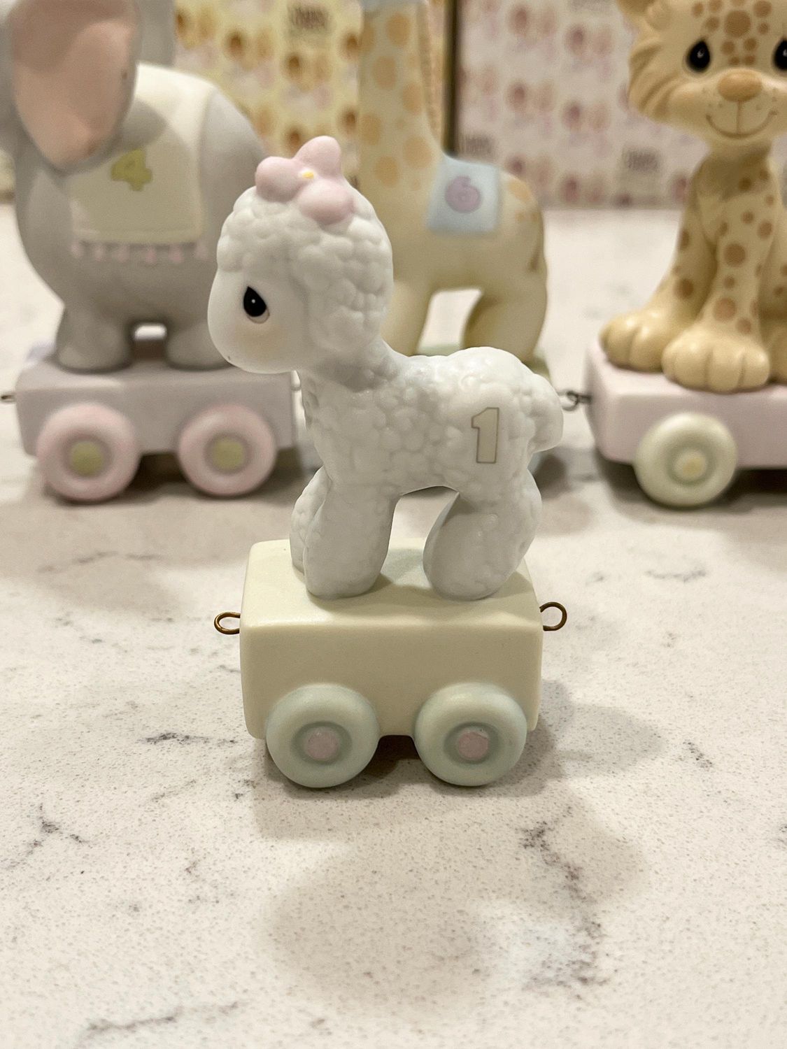 Precious Moments Happy Birthday Little Lamb Birthday Club Train 1 Years Old #15946