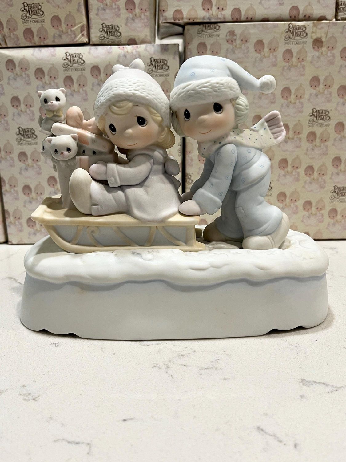 Precious Moments Sharing Our Season Together Music Box E5019