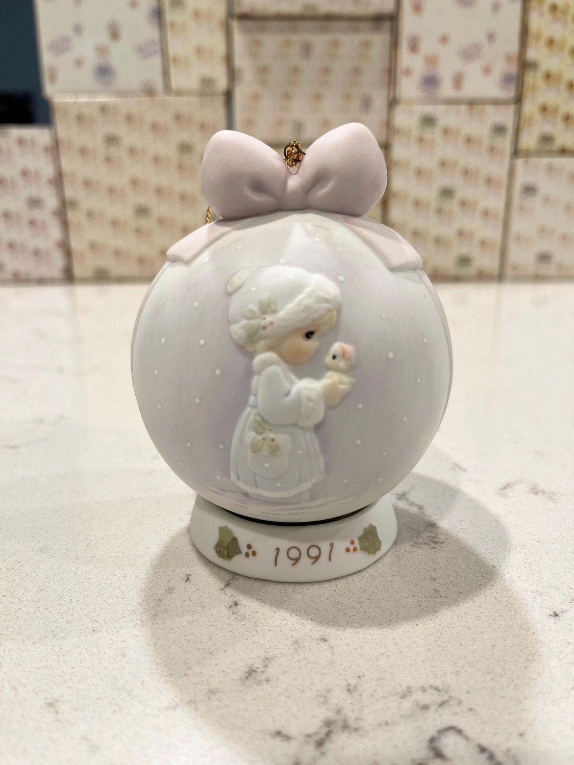Precious Moments May Your Christmas Be Merry 1991 Ornament 526940