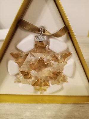 Swarovski 2010 Gold Christmas Ornament