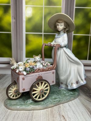 Lladro Kitty Cart #6141