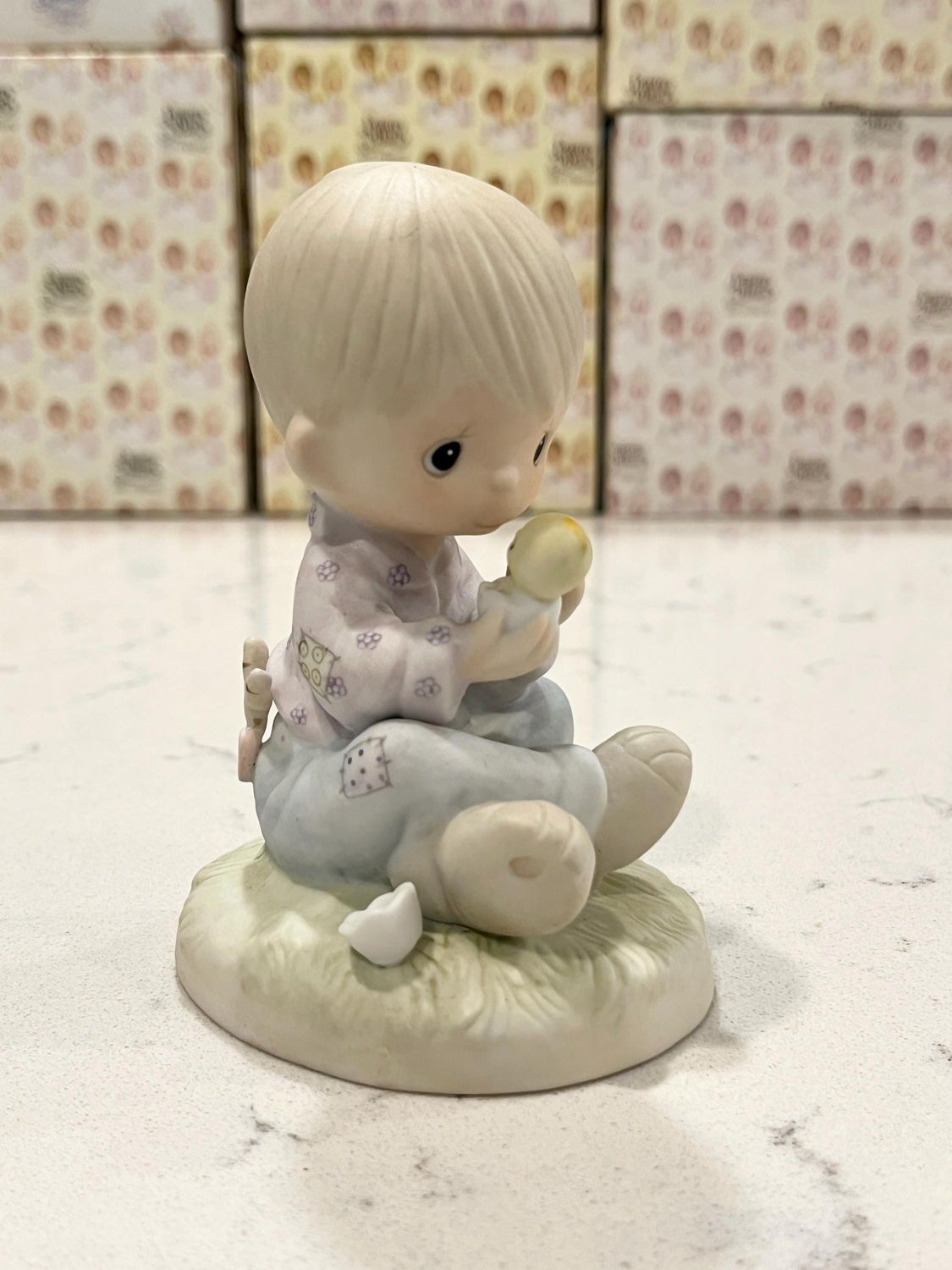 Precious Moments I Believe in Miracles E7156R Yellow Bird *Rarity* Signed by Sam Butcher