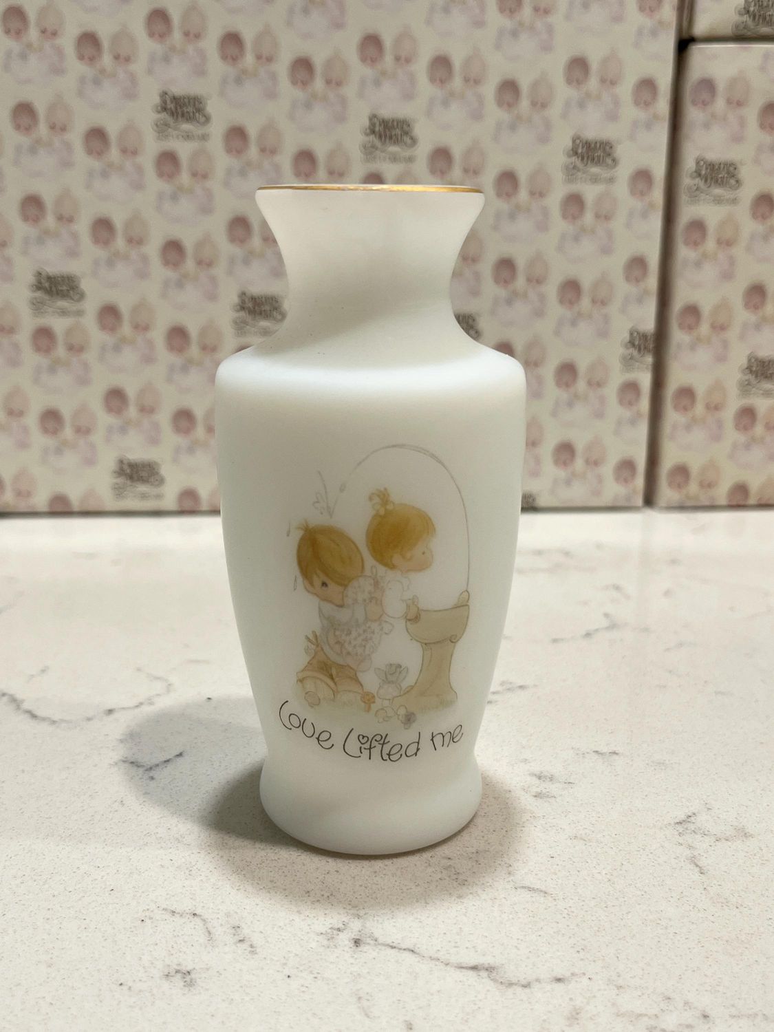 Precious Moments Love Lifted Me 4&quot; Bud Vase
