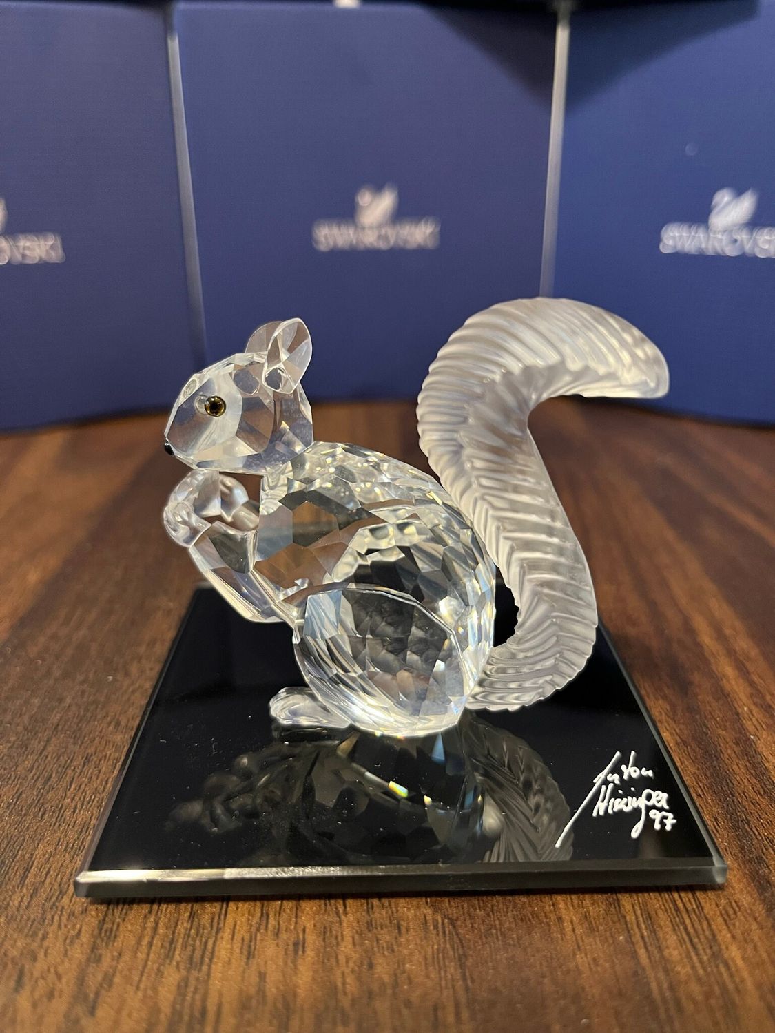 Swarovski 10th Anniversary Squirrel (Signed) #208433 Swarovski 10th Anniversary Squirrel (Signed) #208433