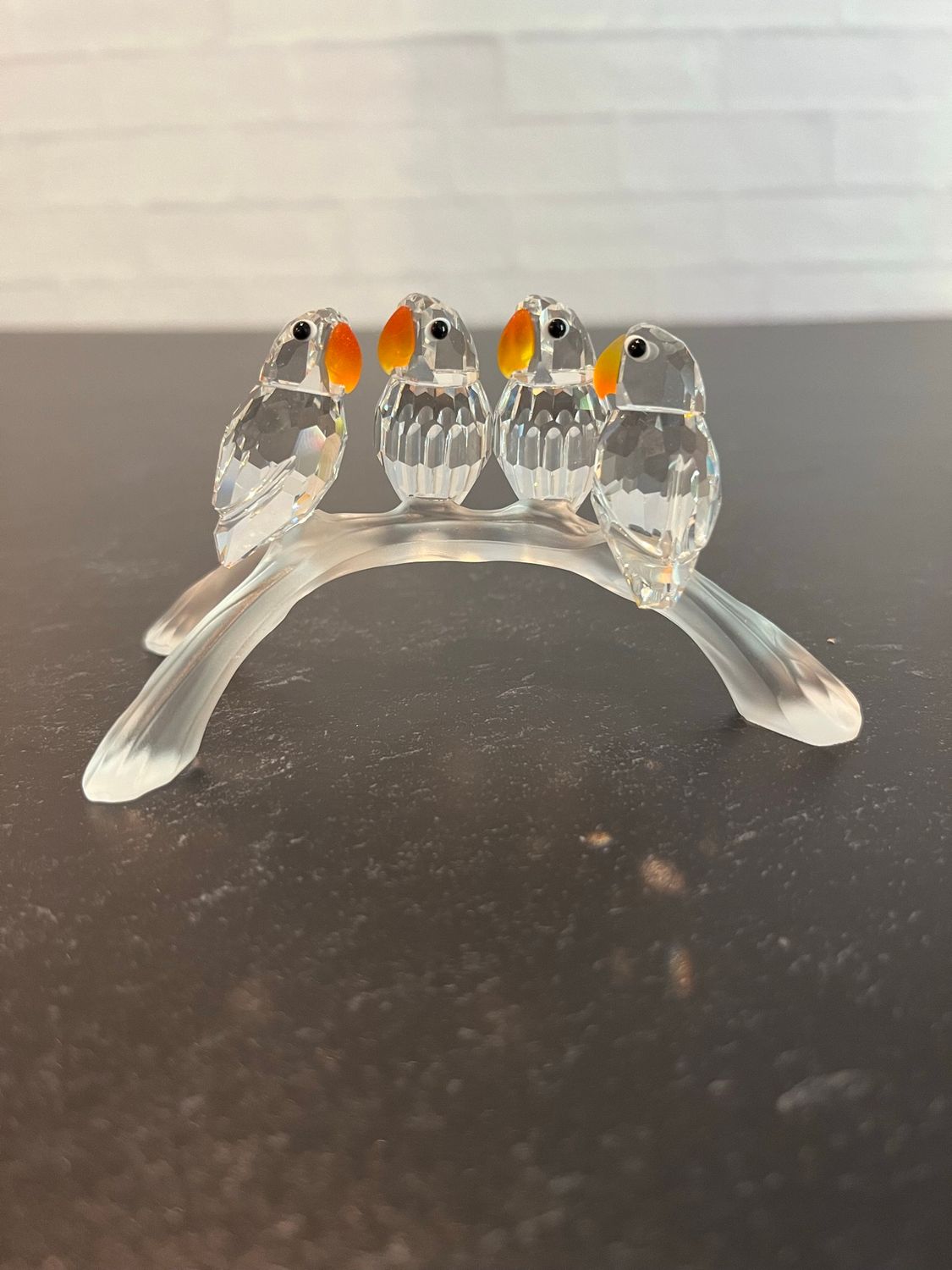 Swarovski Baby Lovebirds w/frosted branch #199123 Swarovski Baby Lovebirds w/frosted branch #199123