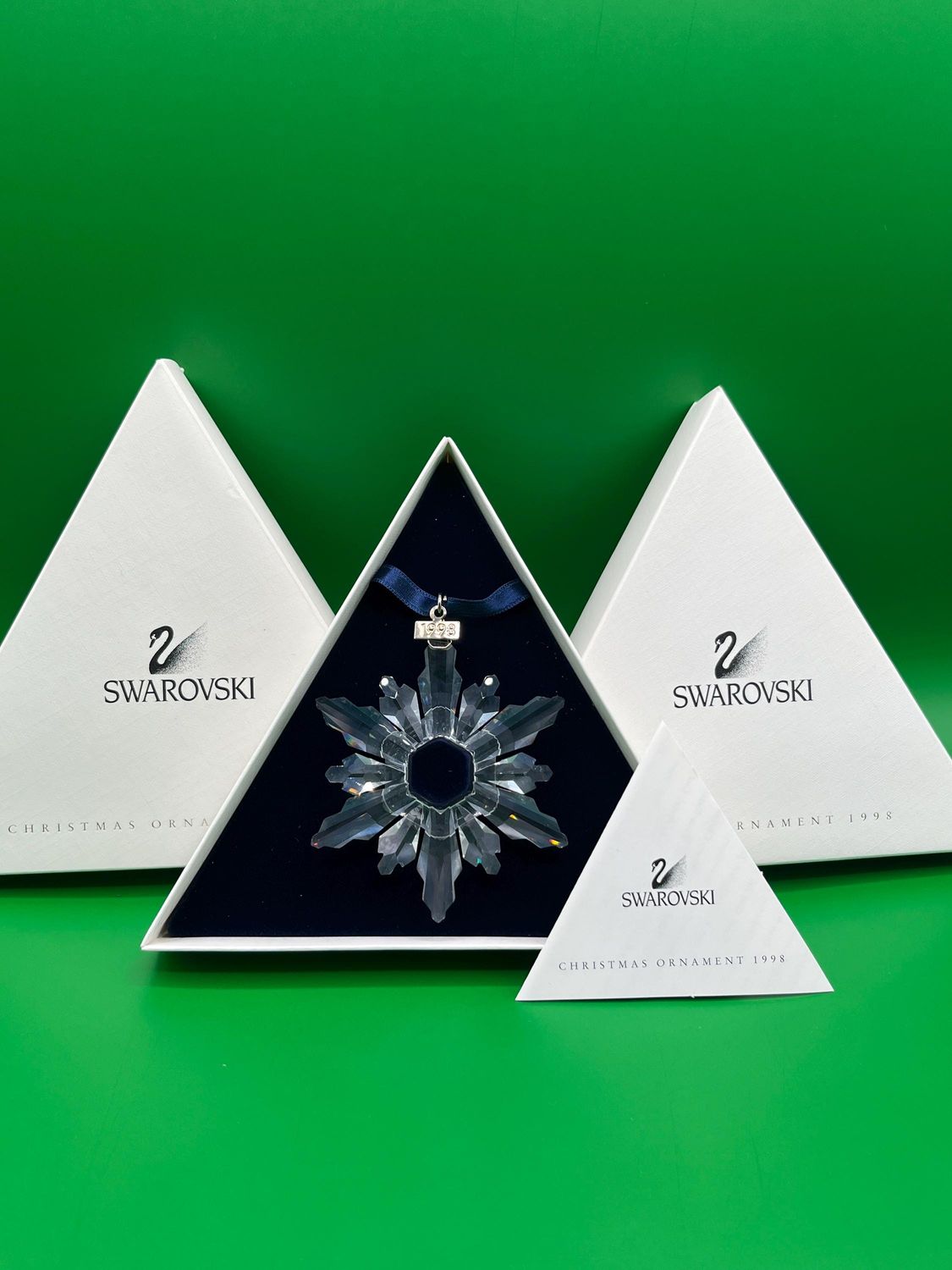 Swarovski 1998 Clear Christmas Ornament #9445-980-001