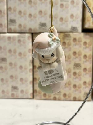 Precious Moments 1988 You Are My Gift Come True 10th Anniversary Ornament #520276 Precious Moments 1988 You Are My Gift Come True 10th Anniversary Ornament #520276