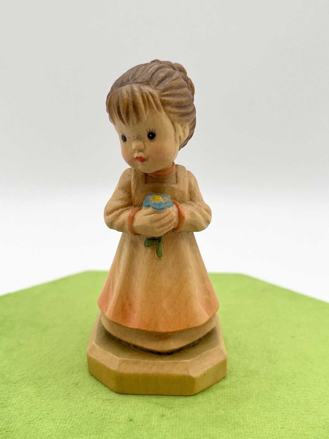 Anri Girl with Flower Club Figurine