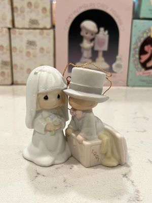 Precious Moments 1991 Our First Christmas Together Ornament #522945